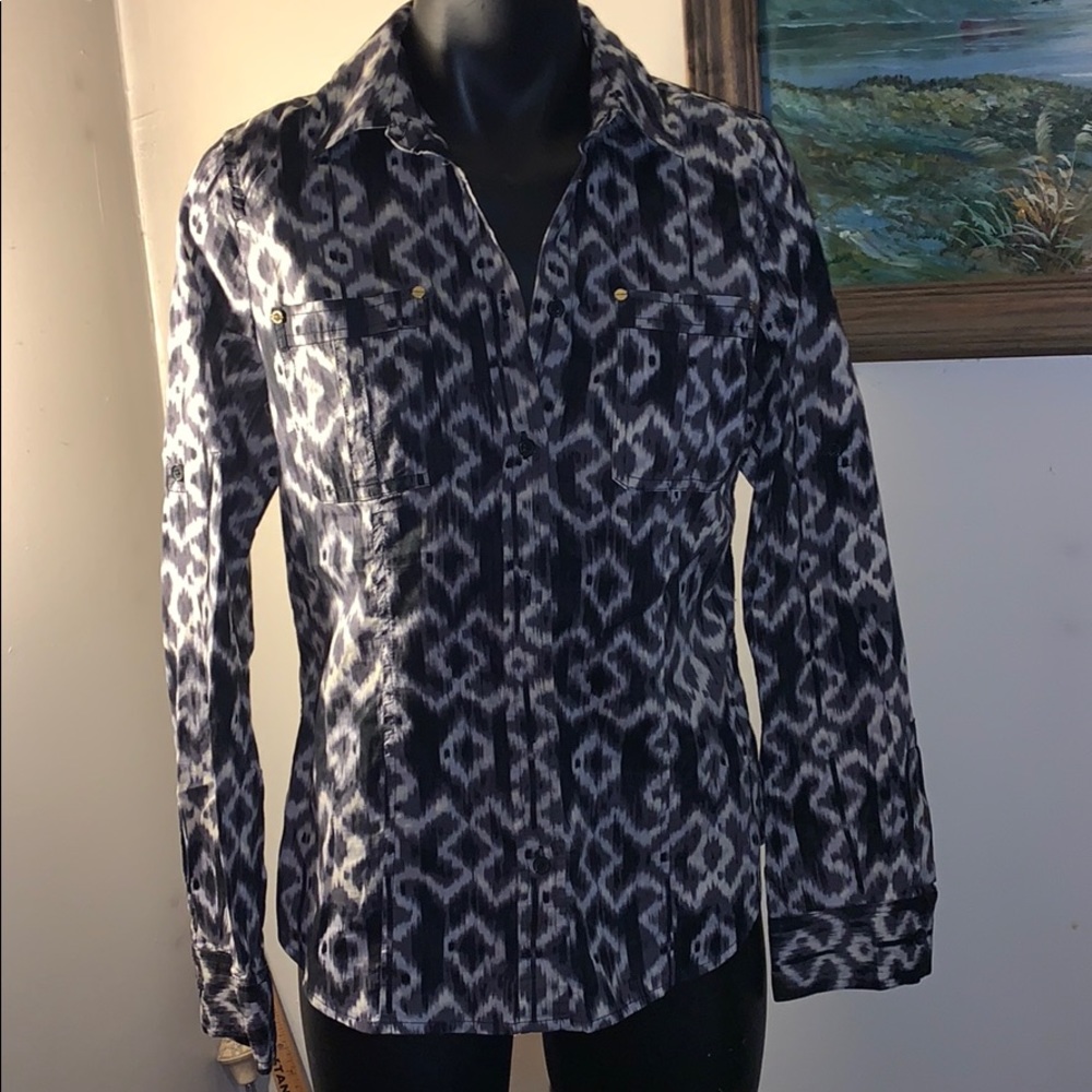 michael kors button down top size medium